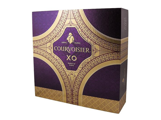 Courvoisier VSOP Lift-Off Box ( Square ) w/ Embossing & Hot Stamping